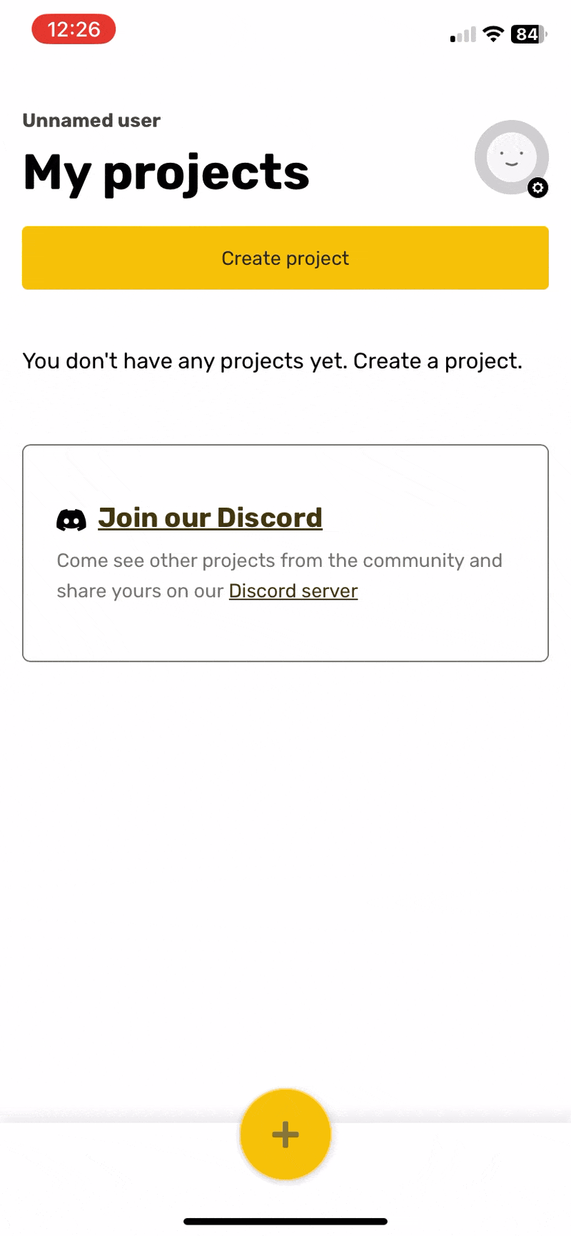 Screen recording of creating and updating a project in DidThis