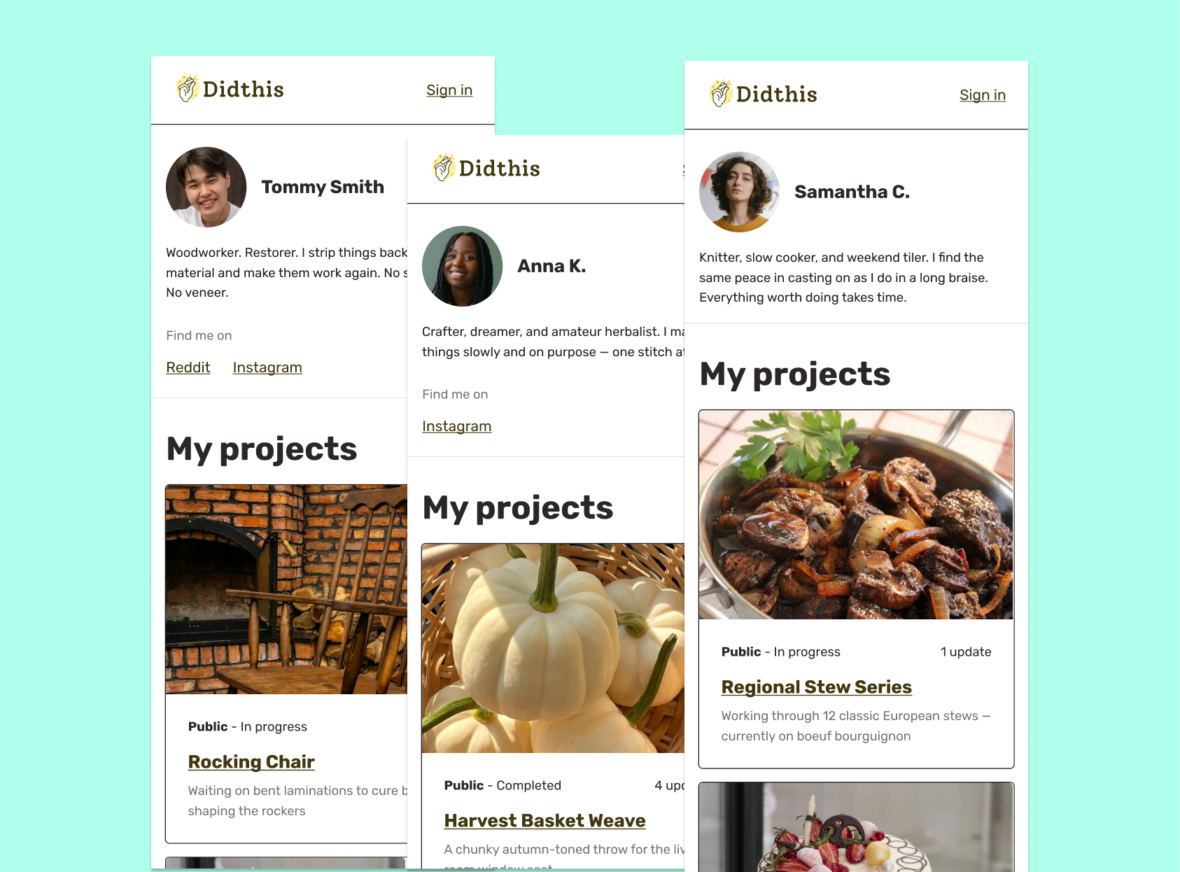 Didthis app screenshot