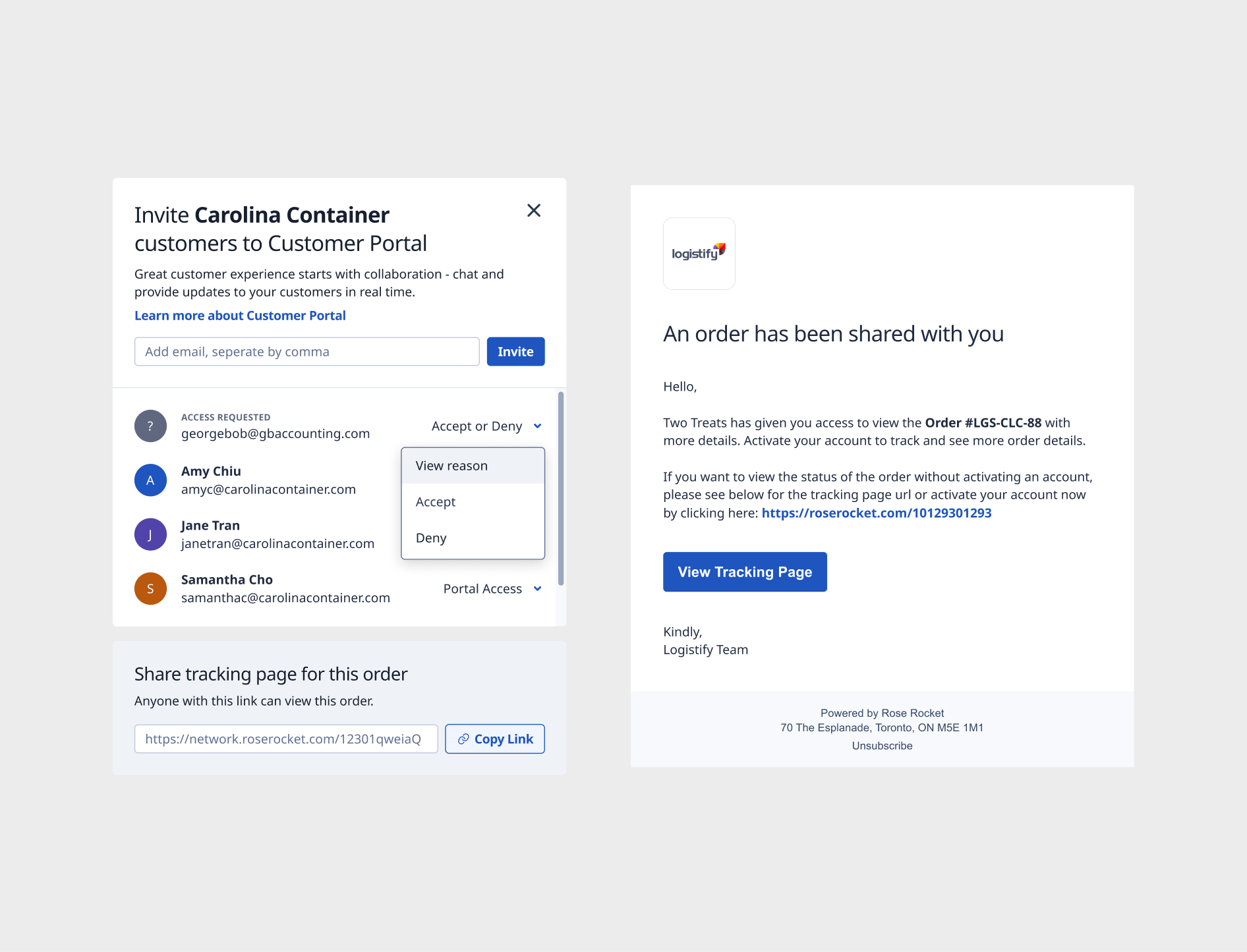 Design sprint for the E-Tracking feature