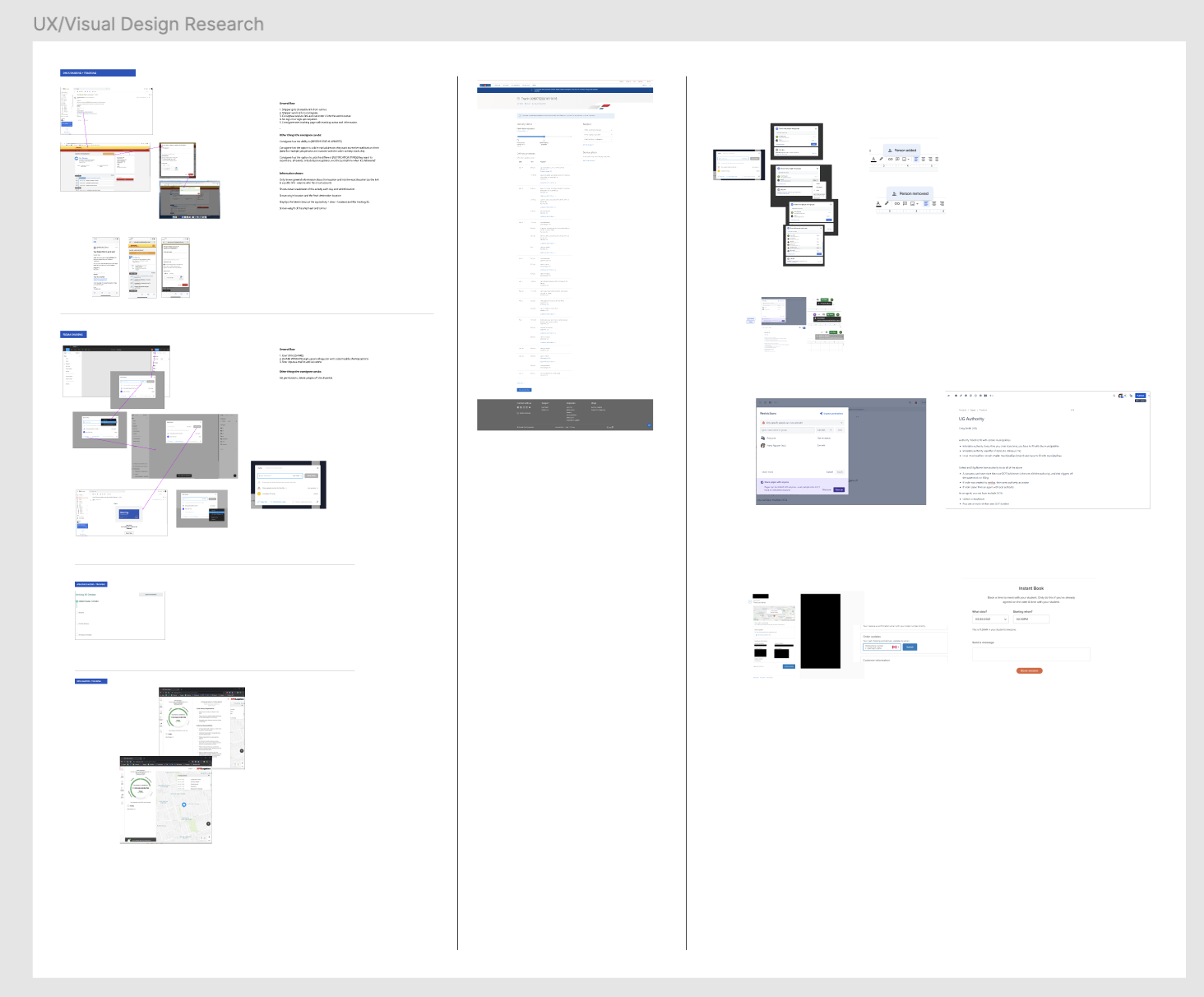 Research for the E-Tracking feature